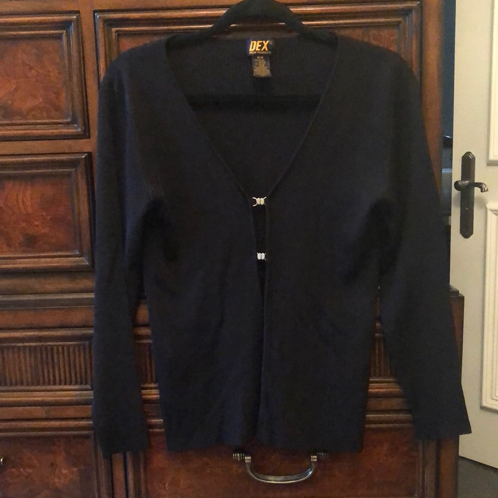 Dex black summer weight sweater.